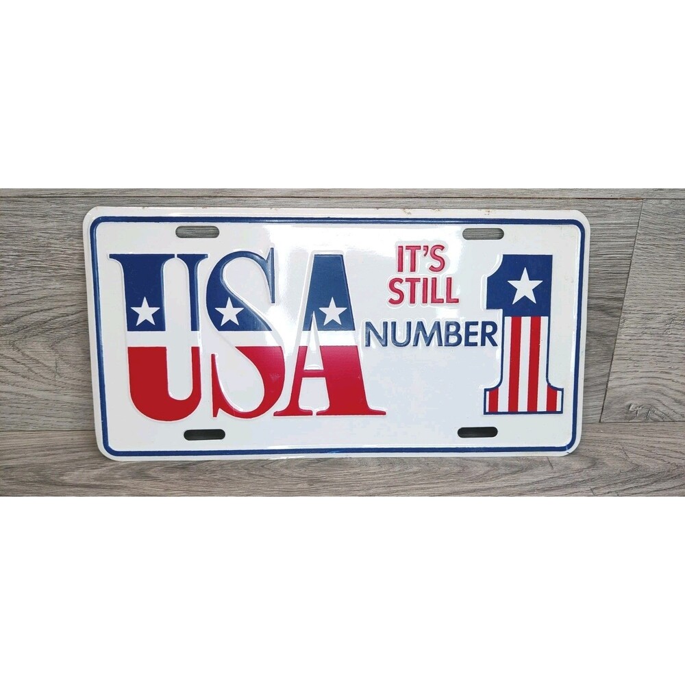 USA It’s Still Number 1 Vanity License Plate Booster Aluminum 250th USA